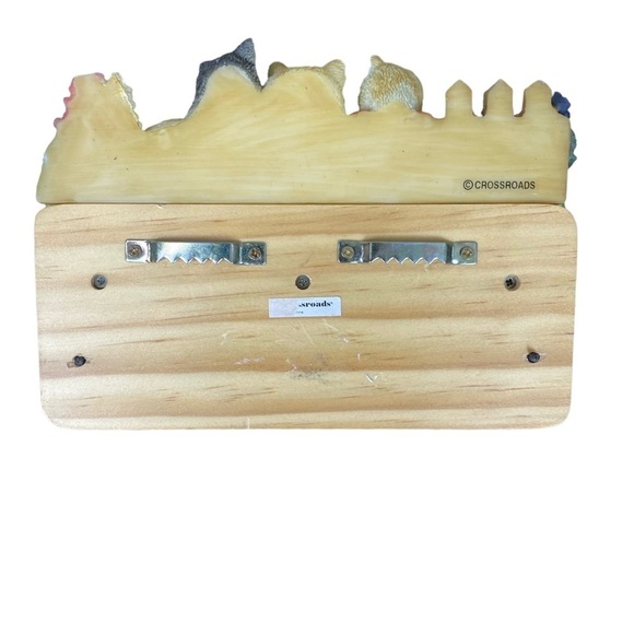 Crossroads Wood Ceramic House Home Cats Key Holder Shelf Decor. - Picture 2 of 9